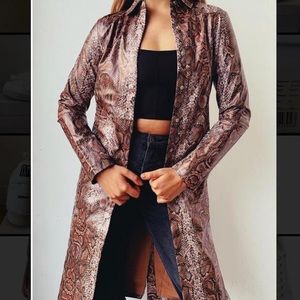 ❌SOLD❌ Brown Snakeskin I AM GIA trench